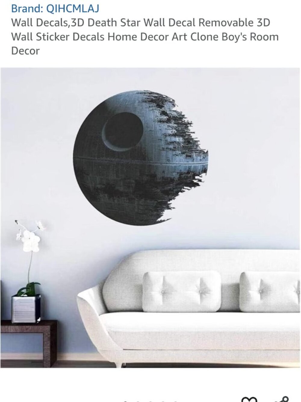 Star Wars Death Star Wall Decal Sticker